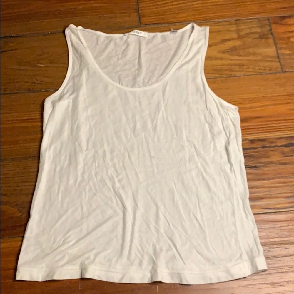 Tahari white tank camisole medium